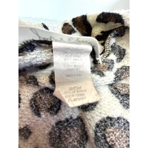 Jules & James Girls Vest Animal Print Brown/Beige/Black Hi Lo Hem Size L - Picture 4 of 6